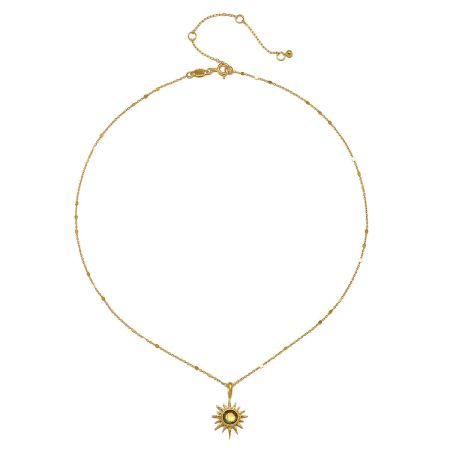 Labradorite gemstone necklace, Brass with 22k gold plated, Handmade Brass jewelry